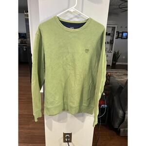 Izod Men's Crew Neck Sweater Green Size Large